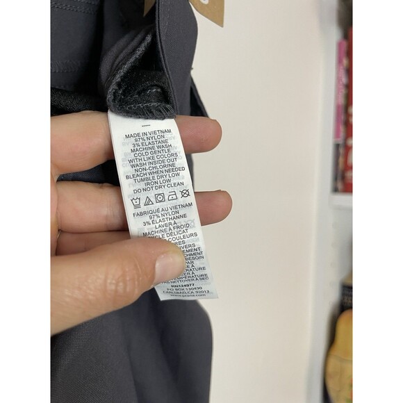 Prana Women's 8/30 Gray Regular Fit Nylon Blend Hiking Roll Up Active Pants NWT - Picture 8 of 8